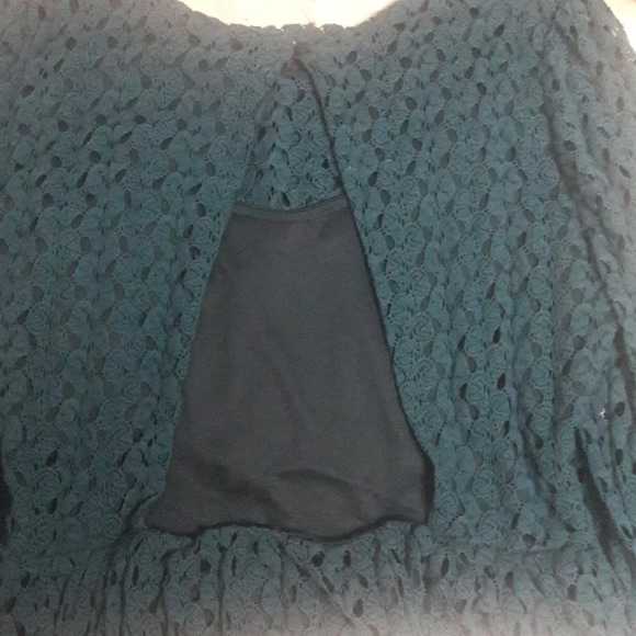Altar'd State Crochet Knit Lace Long Sleeve Dress - Picture 6 of 7